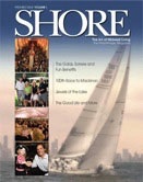 Shore Magazine cover with sailboat